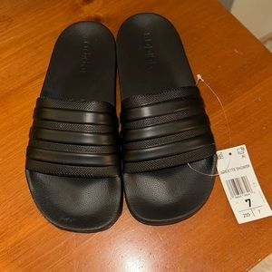 Black Adidas Slides